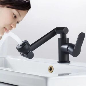 ROTATIONAL BASIN TAP BLACK